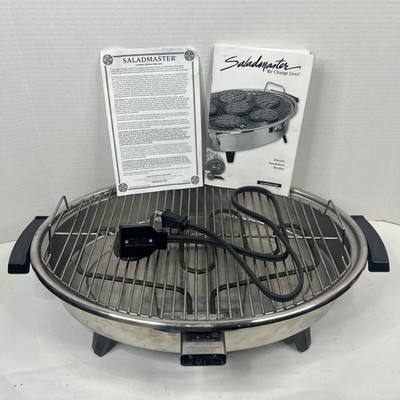 Saladmaster Smokeless Indoor Grill  Stainless Steel Cooking Kitchen Appliance