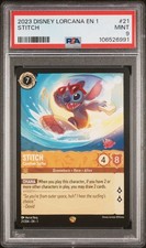 2023 Disney Lorcana EN 1 The First Chapter Stitch Carefree Surfer 21 PSA 9
