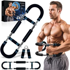 Twister Arm Trainer 40-100lbs Power Twister Bar Forearm Chest Upper Body Fitness