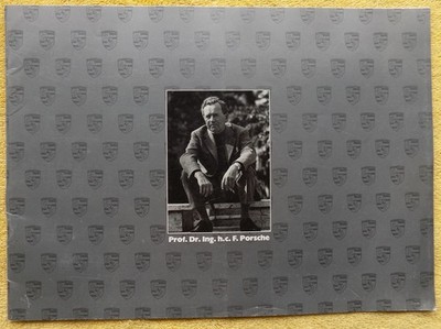 1989 Porsche Prof. Dr. Ing. h.c. F. Porsche - Vintage Pamphlet