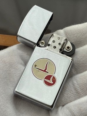 1962 Vintage Zippo Slim Cornell Aeronautical Laboratory Logo Rare unbenutzt
