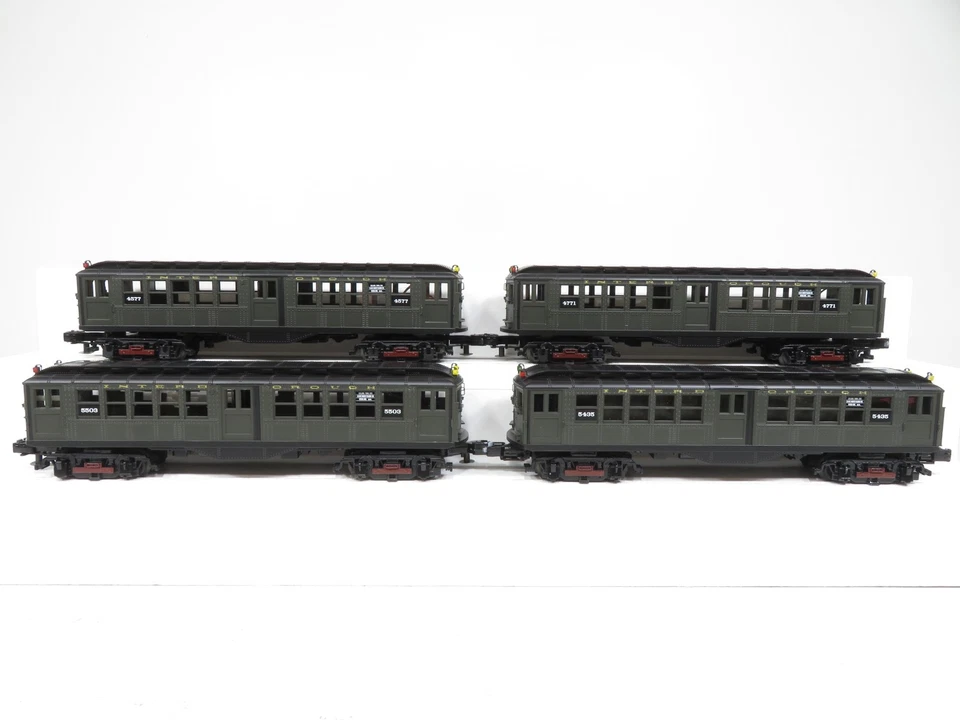 MTH 30-2447-1 Lo-V 4-Car Green Subway Set w/Proto 2 LN No Box 10185  - Image 3 of 4