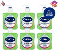 Carex Complete Original Hand Wash Aloe Vera Pump Soap Liquid Gel Pack 6x250ml UK 4.61 per litre