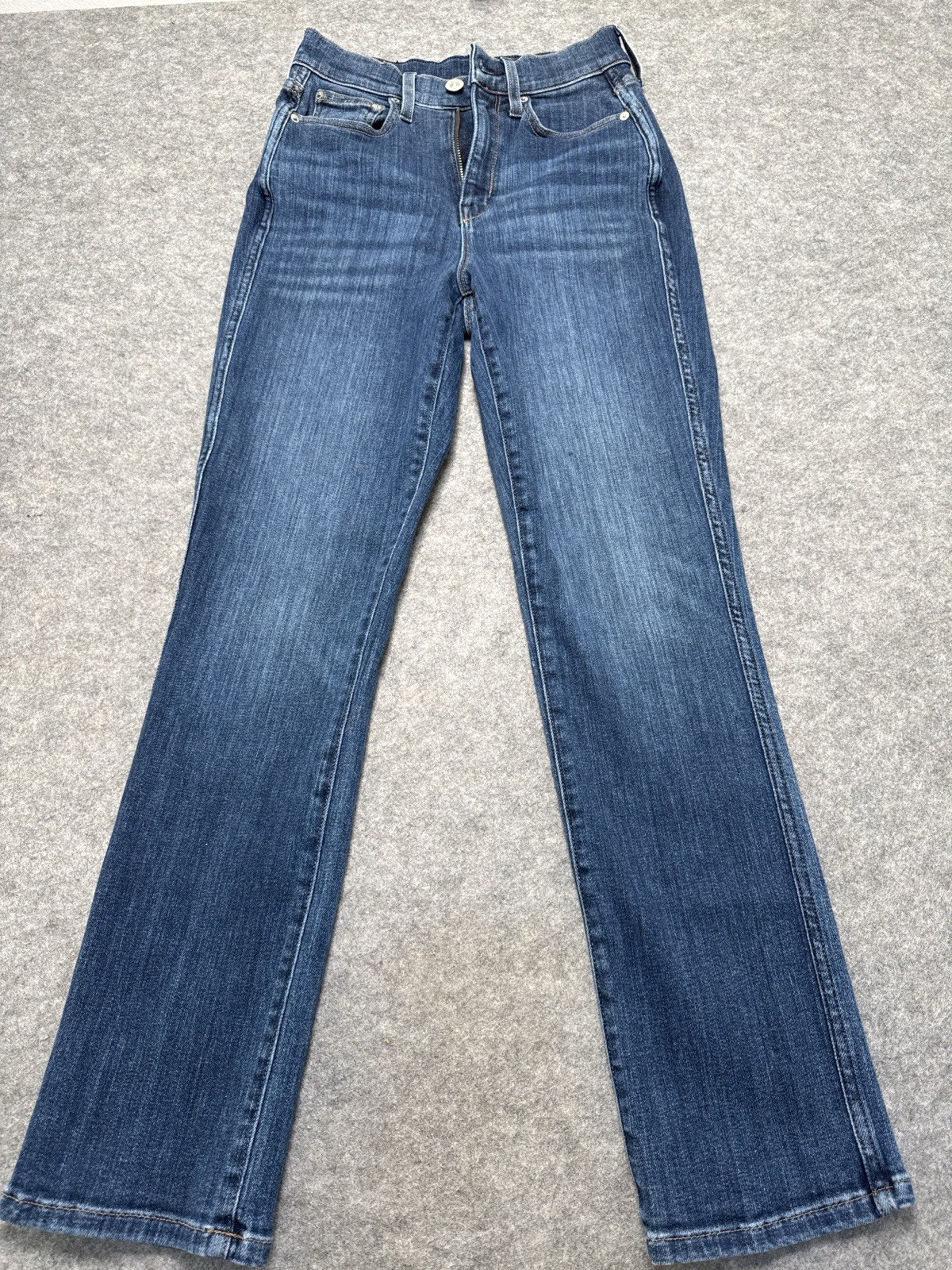 Size 27 Made In Usa Straight Leg Blue *see Measurements*