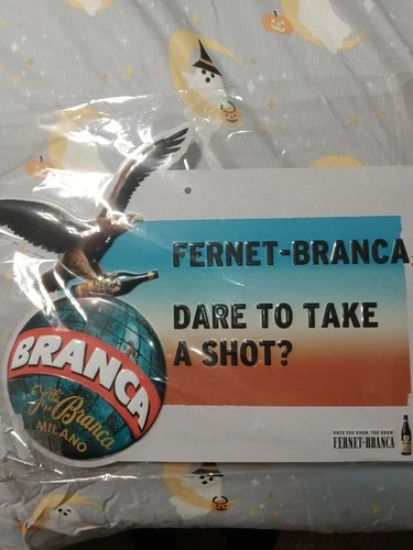 Fernet Branca Metal Wall Sign 11” X 8” Christmas 2025 Thacker Vintage Bar Retro