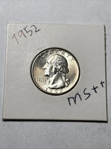 1952 Philadelphia Mint Silver Washington Quarter Uncirculated MS++