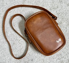 Vintage Polaroid SX-70 Camera Bag Brown Crossbody Zippered Pouch Pocket