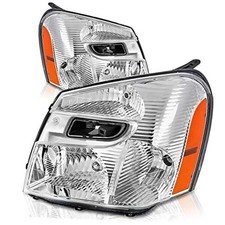 2005-2009 Chevy Equinox Headlights Headlamps Light Replacement Chrome Housing