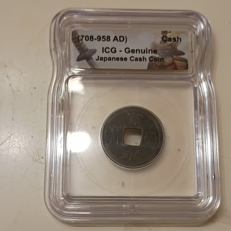 ICG Genuine Japanese Cash Coin 708-958 AD Certified