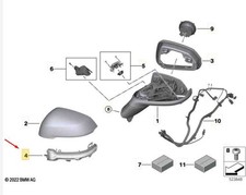 BMW X1 U11 Türspiegel vorne rechts Blinker 51165A16108 NEU ORIGINAL