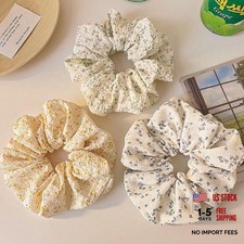 3Pcs Oversized Cute Floral Hair Scrunchies for Women Girls