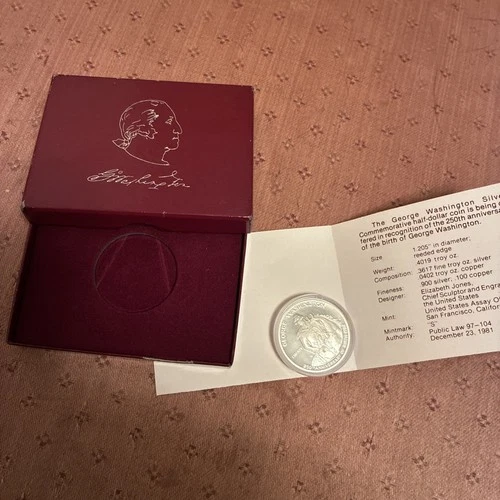 (Lot of 2)1982-S   90% SILVER Proof Half Dollar 50C Washington Coins US OGP COA