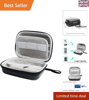 Eleganter Hartschalen Reisekoffer für Carson MicroBrite & MicroFlip Mikroskope - Schwarz