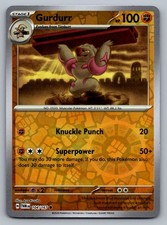 Pokemon TCG SV06: Twilight Masquerade Gurdurr 104/167 Reverse Holo