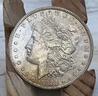 1883-P MORGAN SILVER DOLLAR , Unc, Luster, Toned — photo 2