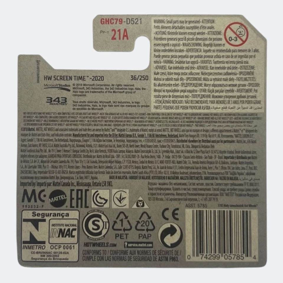 Halo Sword Warthog 2015 Hot Wheels 1:64 Model [GHC79] - New on Short Card - Image 2 of 4