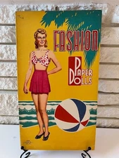 1948 ORIGINAL VINTAGE UNCUT FASHION PAPER DOLLS SAALFIELD PUB.