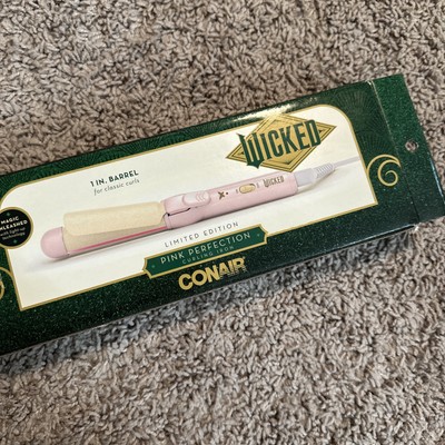 Limited Edition Wicked Inspired Conair Curling Iron Pink Perfection NIB 1in
