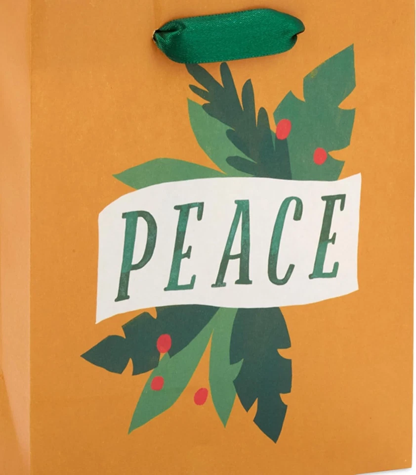 Hallmark 6" Pequeño Paquete de Bolsa de Regalo de Navidad (6 Bolsas: Modern Merry, Joy, Love, Pe Foto 4 de 4