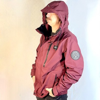 Dope Snow Blizzard Ski Jacket  Burgundy Waterproof Snowboard Jacket- Men Medium