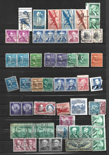 ETATS UNIS : 50 timbres a voir charnieres ou trace