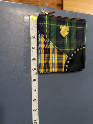 Mac Tartan Plaid Zip Pouch Makeup /Coin Purse - Picture 6 of 8