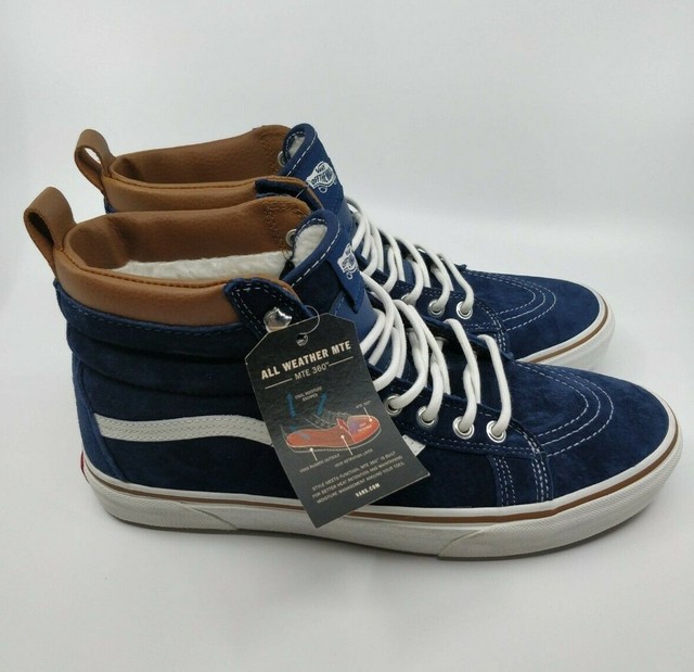 vans sk8-hi mte dress blues/marshmallow