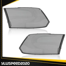 Headlight Lamps Protector Smoke Lens Cover Fit For 2009-2018 Ram 1500 2500 3500