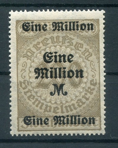 DR-Infla SELTENE STEUERMARKE INFLAZEIT 1Mio a 200Mk (75623 - 第 1/1 張圖片