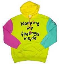 Disney Parks Pixar Inside Out "Keeping My Feelings Inside" Colorful Hoodie; M