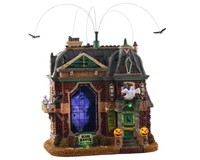 Lemax Spooky Town 05605 - Black Raven Manor, With 4.5V Adaptor - Neu