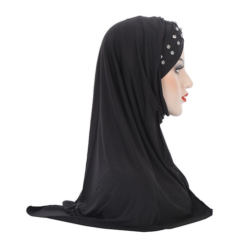 Muslim Women Pull On Ready Instand Hijabs Scarf Headscarf Cover Cap Shawl Hat - Picture 6 of 23