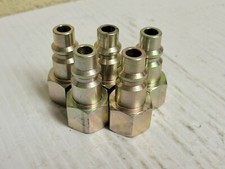 LOT OF 5 NO NAME QUICK DISCONNECT NIPPLE COUPLING 3/8" FNPT 3/8" ID HOSE