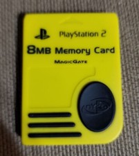 PS2 Memory Card PlayStation 2 Nyko Yellow 8MB MagicGate