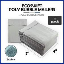 1 0000 4x7 "EcoSwift" Brand Poly Bubble Mailers Small Padded Envelope 4" x 7"
