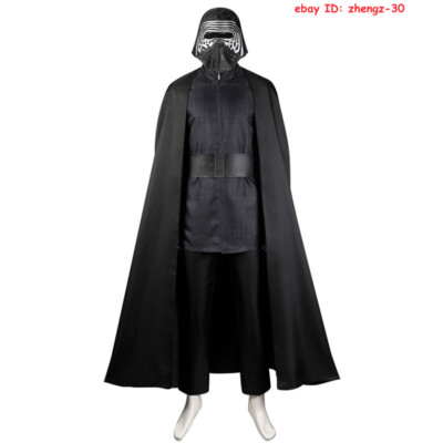 Star Wars Kylo Ren Cosplay Halloween Costume Outfit Jedi Knight Suit Party Dress