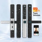 Smart Door Lock WiFi Electronic Waterproof Aluminium Glass Biometric Fingerprint