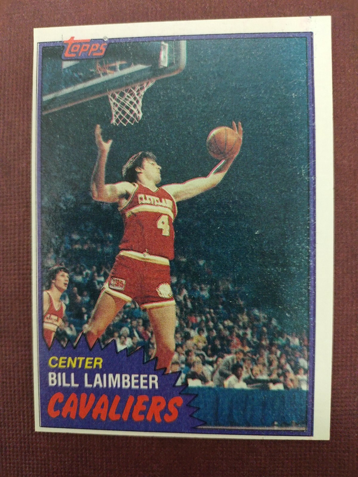 1981-82 Topps Basketball # 74 Bill Laimbeer "Rookie" NR-MINT **Free Shipping**