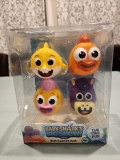 Baby Shark's Big Show Baby, Bath Squirts 4-Pack New