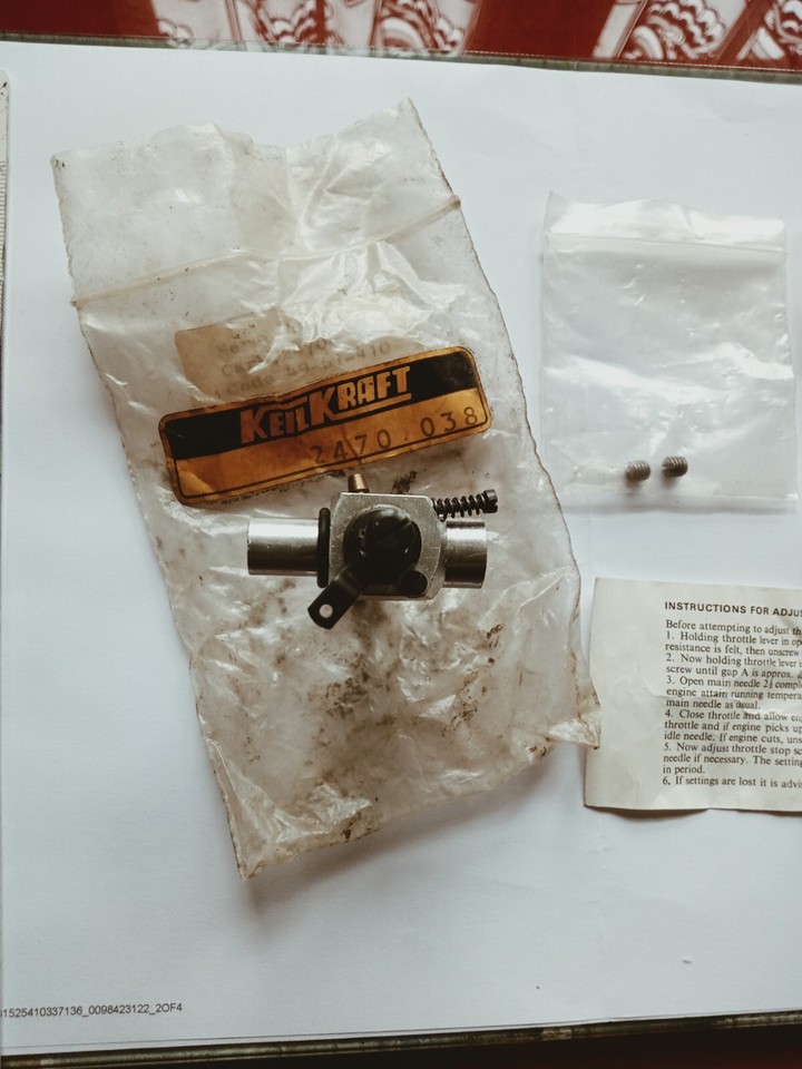 Keil Kraft New Carb Parts Model Aircraft Engine eBay