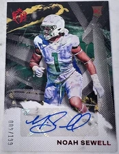 2023 Panini Chronicles - Gridiron Kings (RC) NOAH SEWELL  Auto /199 #GK-NSE 🏈