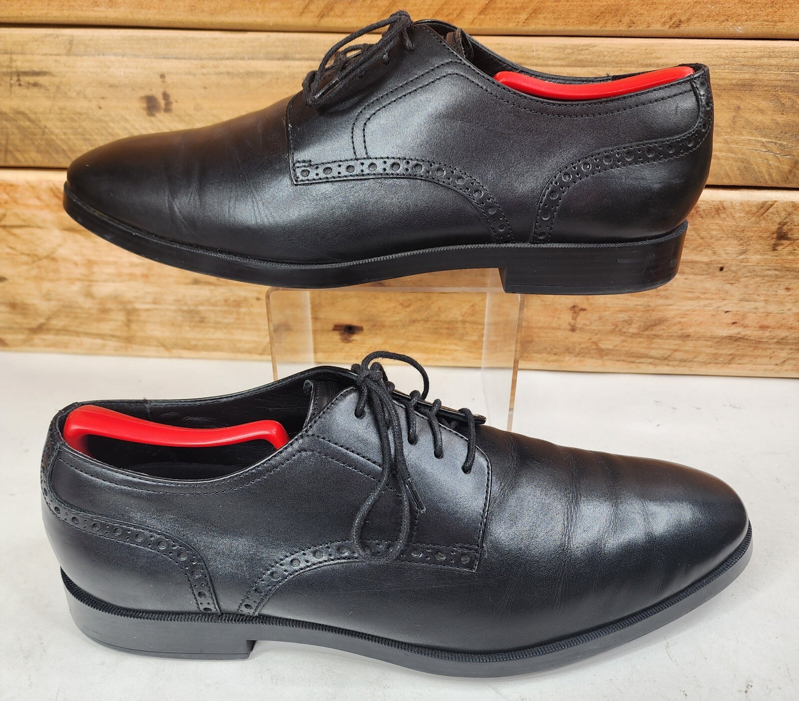 SAOLA Cole Haan Jefferson Grand Plain Toe Derby nero taglia 11 C23782