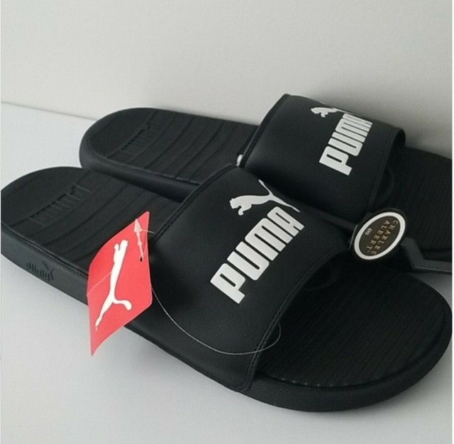 Kids Slides PUMA Cool Cat V Jr Size 6c Black/white Style 371030 01 for sale online | eBay