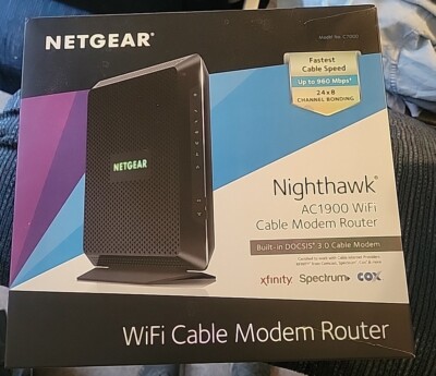 NETGEAR Nighthawk AC1900 4 Wireless-Wi-Fi 802.11ac Router - C7000-100NAS