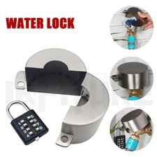 Faucet Lock Cover Valve Protection Wall Mount Outdoor Padlock Water Tubes