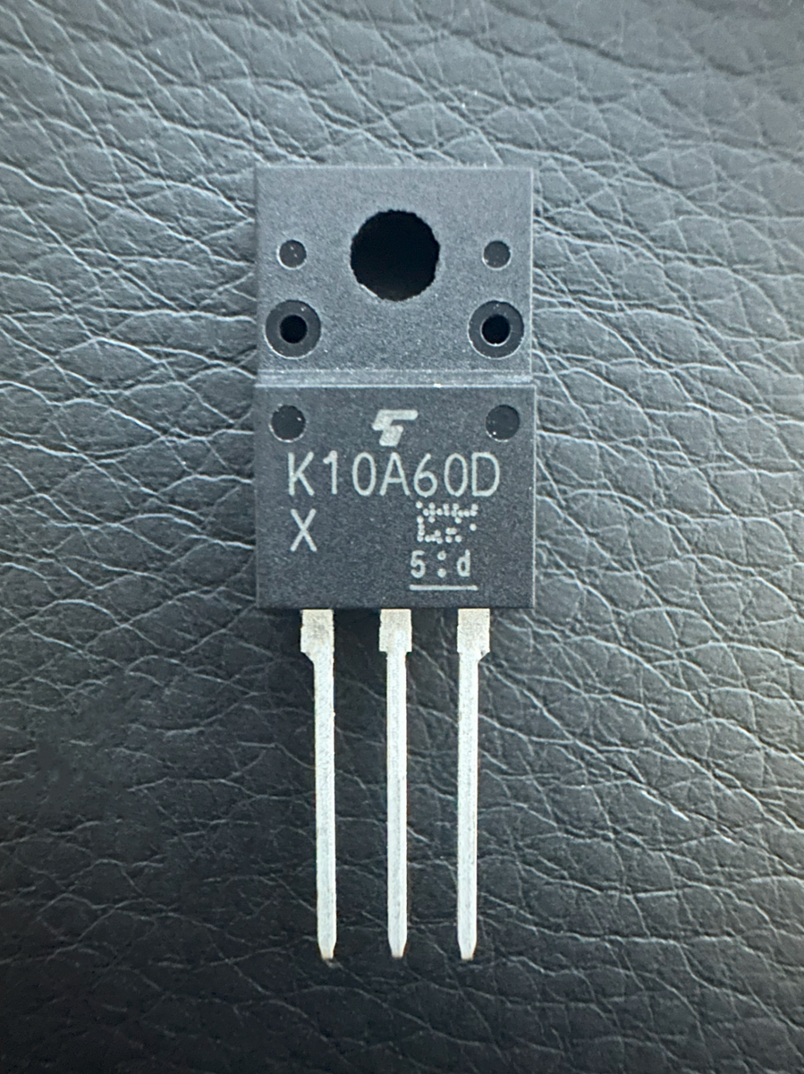 5Pcs TK10A60D TOSHIBA N-Ch Power MOSFET 600V 10A 750mΩ 45W TO