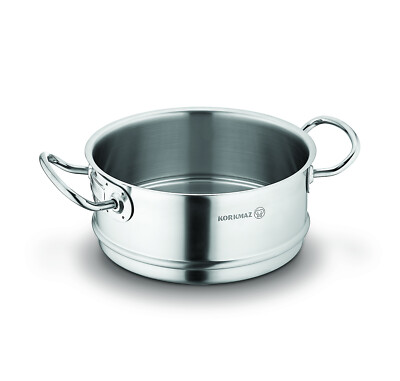 Korkmaz Proline Gastro Cr-Ni 18/10 Stainless Steel Stacking Steamer, A2771