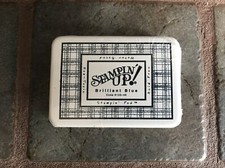 Stampin Up BRILLIANT BLUE Stampin Pad Acid Free Water Based Lot 46-113 NIP