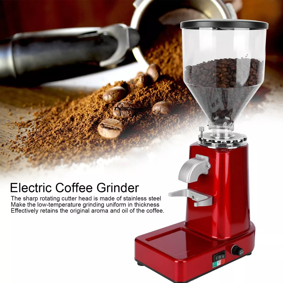 Professional 200W Electric Coffee Grinder | 20 Coffee Grind Settings