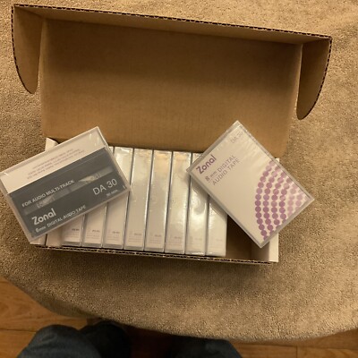 10 Sealed Zonal 8 mm Digital Audio Tape DA 30 Multi-track For Tascam DA-88 Etc.